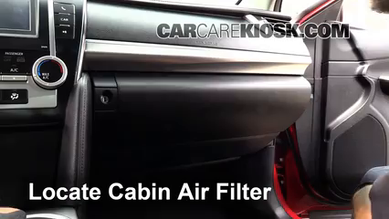 2013 Toyota Camry SE 2.5L 4 Cyl. Air Filter (Cabin) Check